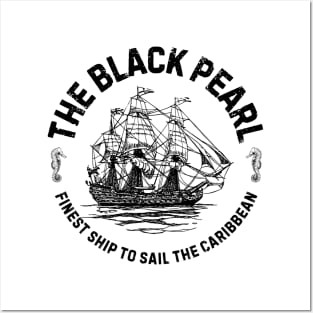 The Black Pearl Finest Ship To Sail The Caribbean Posters and Art